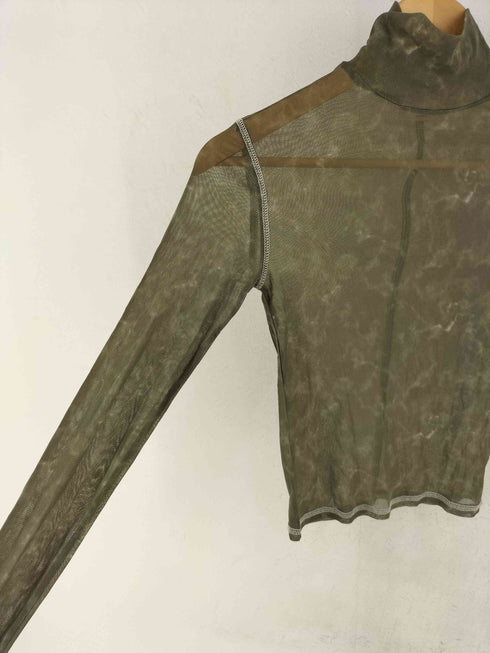 ジュエミ Juemi STONE TULLE TURTLE NECK シアートップス レディース FREE