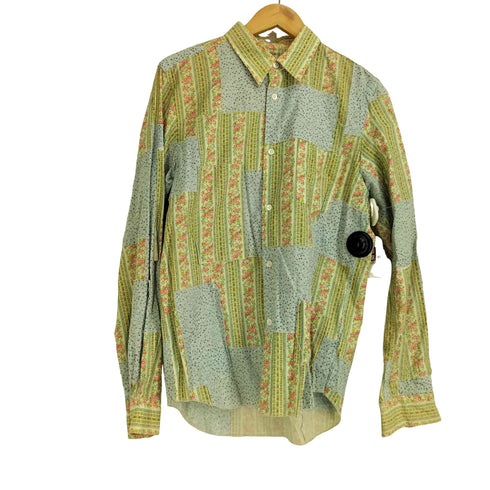 ジュンヤワタナベコムデギャルソンマン JUNYA WATANABE COMME des GARCONS MAN AD2004 花柄 パッチワーク L/S シャツ メンズ JPN:M
