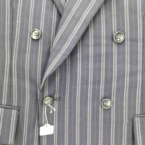 ROBELT ストライプ ダブルブレストテーラードジャケット メンズ