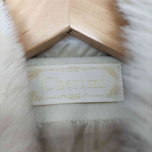 24AW CHERI MI フードファーリボンポンチョ レディース FREE