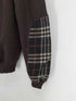 バーバリーロンドン BURBERRY LONDON スリーブノヴァチェック切り返しデザイン メリノウールニット レディース import:M