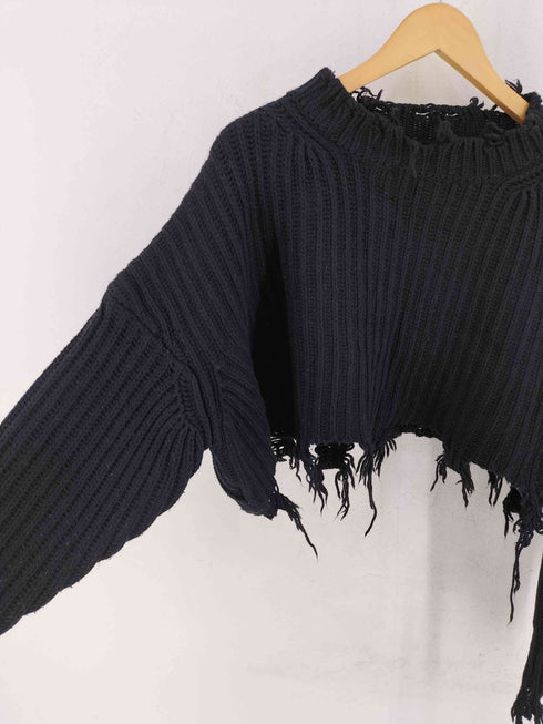 ディーゼル DIESEL クロップド クラッシュニット レディース