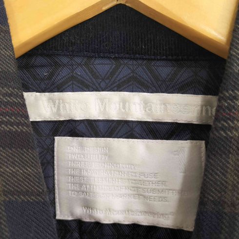 ホワイトマウンテニアリング WHITE MOUNTAINEERING チェック L/S ネルシャツ メンズ JPN:1
