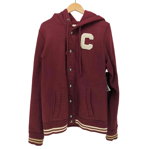 アバクロンビーアンドフィッチ Abercrombie & Fitch MUSCLE レタード スウェット スタジャン パーカー メンズ import:M