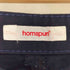 ホームスパン homspun フロントボタン マリンワイドパンツ レディース JPN:L