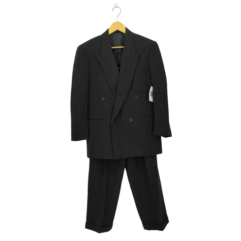 ケイオブクリッツィア K of KRIZIA ストライプ ダブルブレストテーラードジャケット 2タックスラックス スーツセットアップ メンズ 165