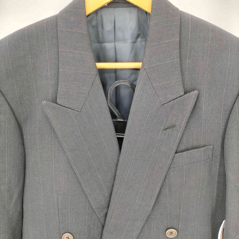 ケイオブクリッツィア K of KRIZIA ストライプ ダブルブレストテーラードジャケット 2タックスラックス スーツセットアップ メンズ 165