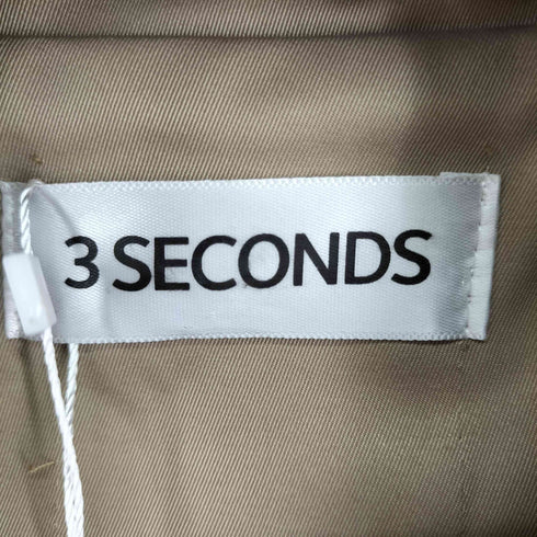 3 SECONDS レイヤード加工 トレンチコート メンズ