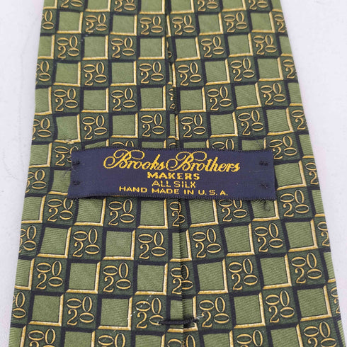 ブルックスブラザーズ BROOKS BROTHERS MAKERS USA製 総柄シルクネクタイ メンズ