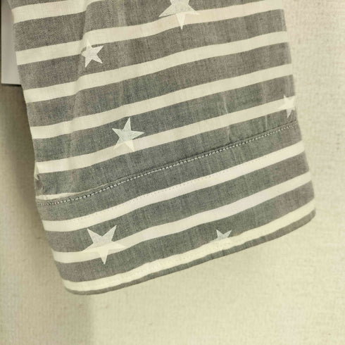 ユニフォームエクスペリメント uniform experiment 星 ボーダー 七分袖 シャツ Y2K メンズ