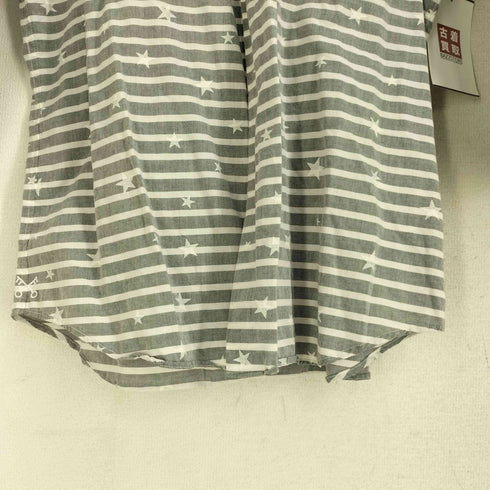 ユニフォームエクスペリメント uniform experiment 星 ボーダー 七分袖 シャツ Y2K メンズ