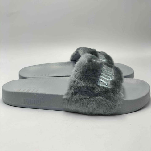 プーマ PUMA FENTY コラボ ピューマ ロゴ 刺繍 フェイクファーサンダル メンズ JPN:27