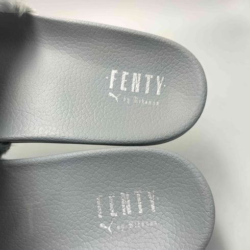 プーマ PUMA FENTY コラボ ピューマ ロゴ 刺繍 フェイクファーサンダル メンズ JPN:27