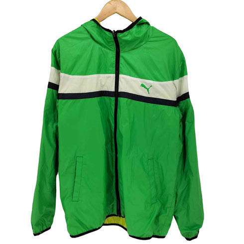 プーマ PUMA ロゴ 刺繍 リバーシブル ジップアップ パーカー ジャケット メンズ