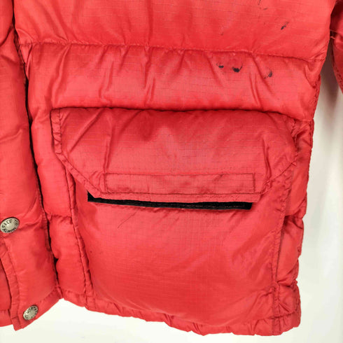 ザノースフェイス THE NORTH FACE 70-80S 茶タグ USA製 ロケットデカ TALON ジップ CAMP Sierra キャンプ シエラ ダウン ジャケット リップストップ メンズ import:XS
