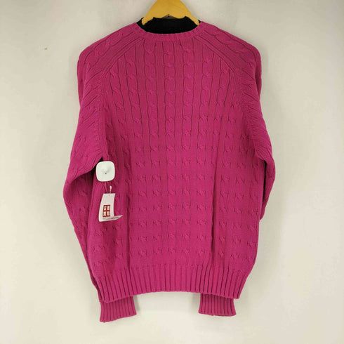 ラルフローレン RALPH LAUREN スモールポニー刺繍 ケーブルニット レディース L