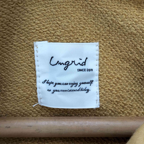 アングリッド Ungrid ロゴデザインショートパーカー レディース FREE