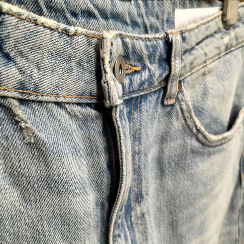 ザラ ZARA ダメージ加工 バギーデニムパンツ メンズ FR:38-40