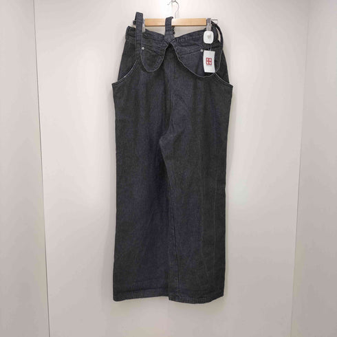 アメリ AMERI ハイウエストワイドサスペンダーズパンツ レディース US:26-27