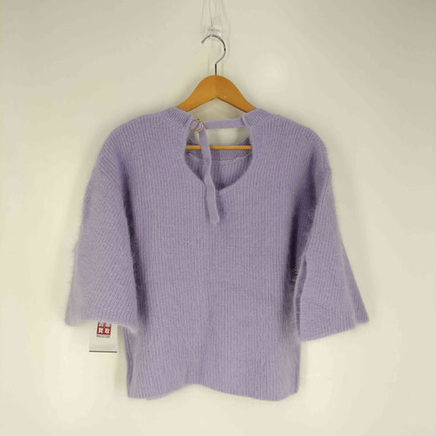 LILLY LYNQUE バックストラップ シャギーニット レディース