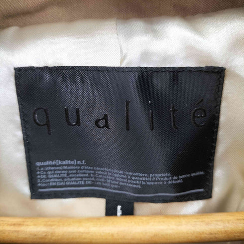 カリテ qualite ハイネックラムレザージャケット レディース JPN:2