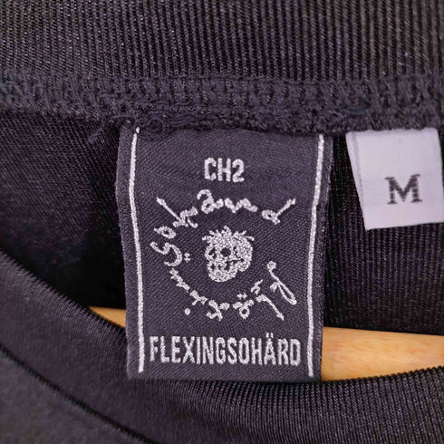 CH2 FLEXINGSOHARD スカル ビジュー S/S Tシャツ メンズ