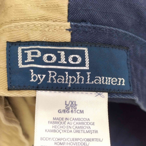 ポロバイラルフローレン Polo by RALPH LAUREN 20SS LIMITED EDITION ポニー 刺繍 バイカラー バケット ハット メンズ L/XL