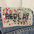 リプレイ REPLAY ビジューデザインロゴパッチ ボタンフライ ストレートデニムパンツ メンズ