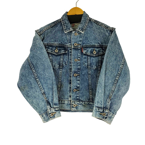 JOHN POWER ケミカルウォッシュ デニムジャケット メンズ import:L