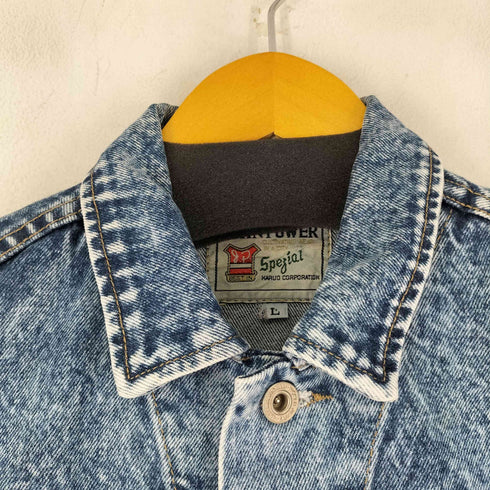 JOHN POWER ケミカルウォッシュ デニムジャケット メンズ import:L