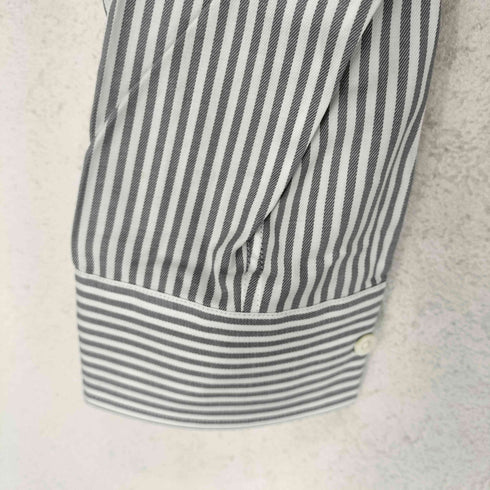 バーバリーロンドン BURBERRY LONDON ホース刺繍 ストライプ柄シャツ メンズ LL
