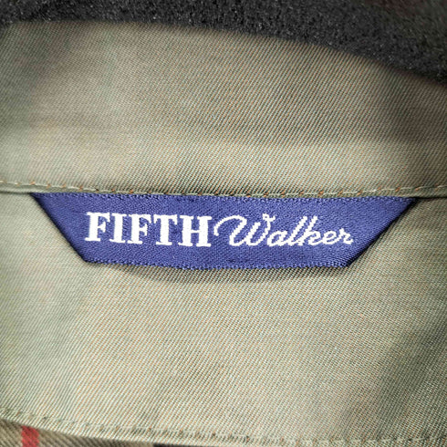 フィフス FIFTH 玉蟲 裏地チェック ラグランステンカラーコート メンズ