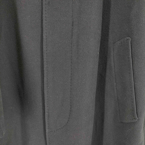 カシミア100% 比翼ステンカラーコート メンズ LL