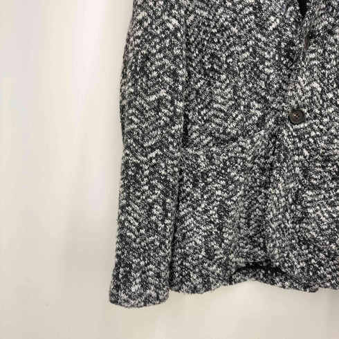 ラルディー二 LARDINI ウール リネン混 ニットテーラードジャケット メンズ