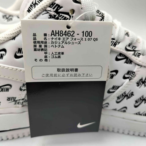 ナイキ NIKE AIR FORCE 1 '07 QS All Over Logo エアフォースワン クイックストライク ローカット スニーカー メンズ JPN:27.5