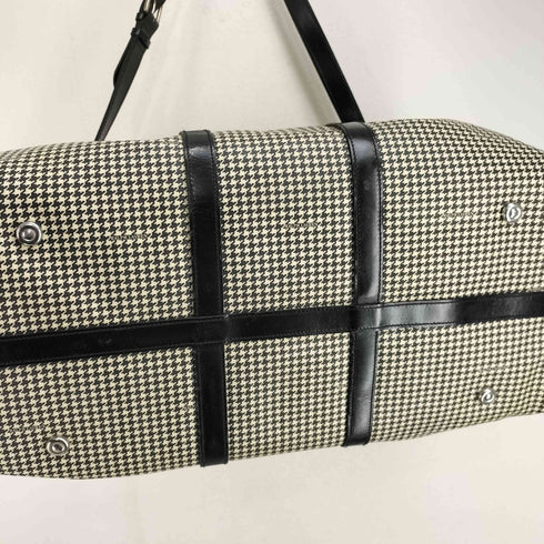 ラルフローレン RALPH LAUREN レザー切替 千鳥格子 2WAY ボストンバッグ メンズ