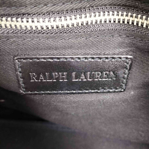 ラルフローレン RALPH LAUREN レザー切替 千鳥格子 2WAY ボストンバッグ メンズ