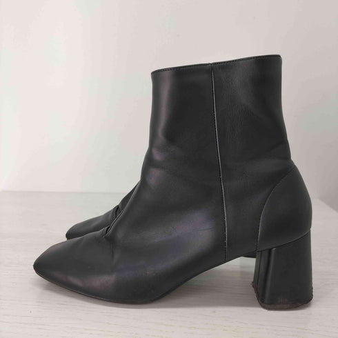 ステュディオス STUDIOUS スクエア レザーブーツ レディース 2