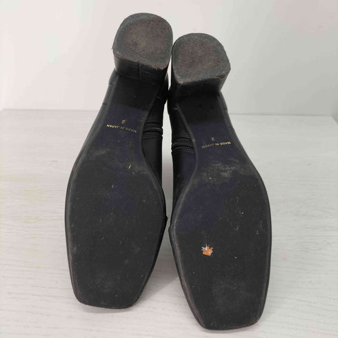 ステュディオス STUDIOUS スクエア レザーブーツ レディース 2