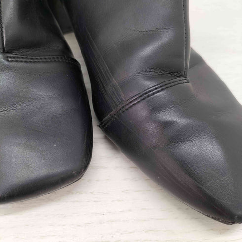 ステュディオス STUDIOUS スクエア レザーブーツ レディース 2