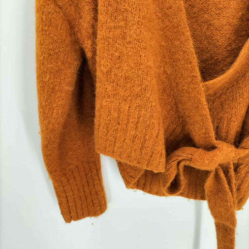 コス COS RELAXED-FIT WRAP WOOL-BLEND CARDIGAN レディース import:S