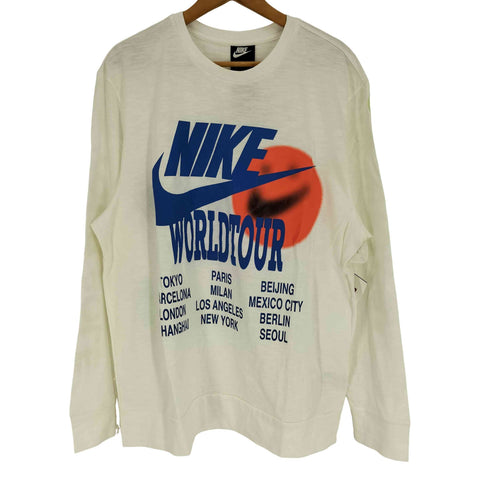 ナイキ NIKE 21SS AS M NSW LS TOP WTOUR WHITE AS M NSW LS トップ WTOUR ホワイト Tシャツ メンズ import:XXL
