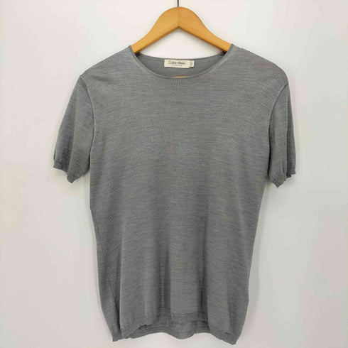 カルバンクライン CALVIN KLEIN イタリア製 シルク S/S ニット カーディガン アンサンブル レディース import:XS