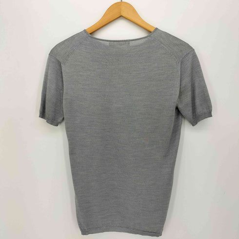 カルバンクライン CALVIN KLEIN イタリア製 シルク S/S ニット カーディガン アンサンブル レディース import:XS