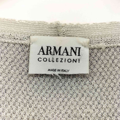 アルマーニコレツィオーニ ARMANI COLLEZIONI イタリア製 ジャガード クルーネック ニット レディース