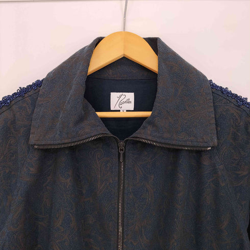 ニードルズ Needles 総柄 刺繍ライン ジャガード トラックジャケット メンズ JPN:S