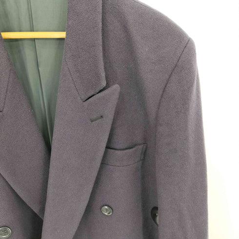 SHABANY cashmere カシミヤ混 ダブルブレスト 絵ロングチェスターコート メンズ L