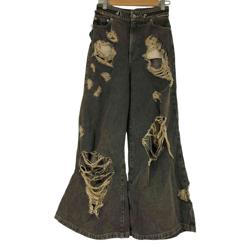JOSE MOON ZIP DAMAGE DENIM レディース 34