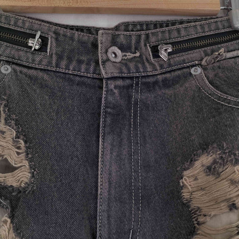 JOSE MOON ZIP DAMAGE DENIM レディース 34