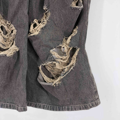 JOSE MOON ZIP DAMAGE DENIM レディース 34